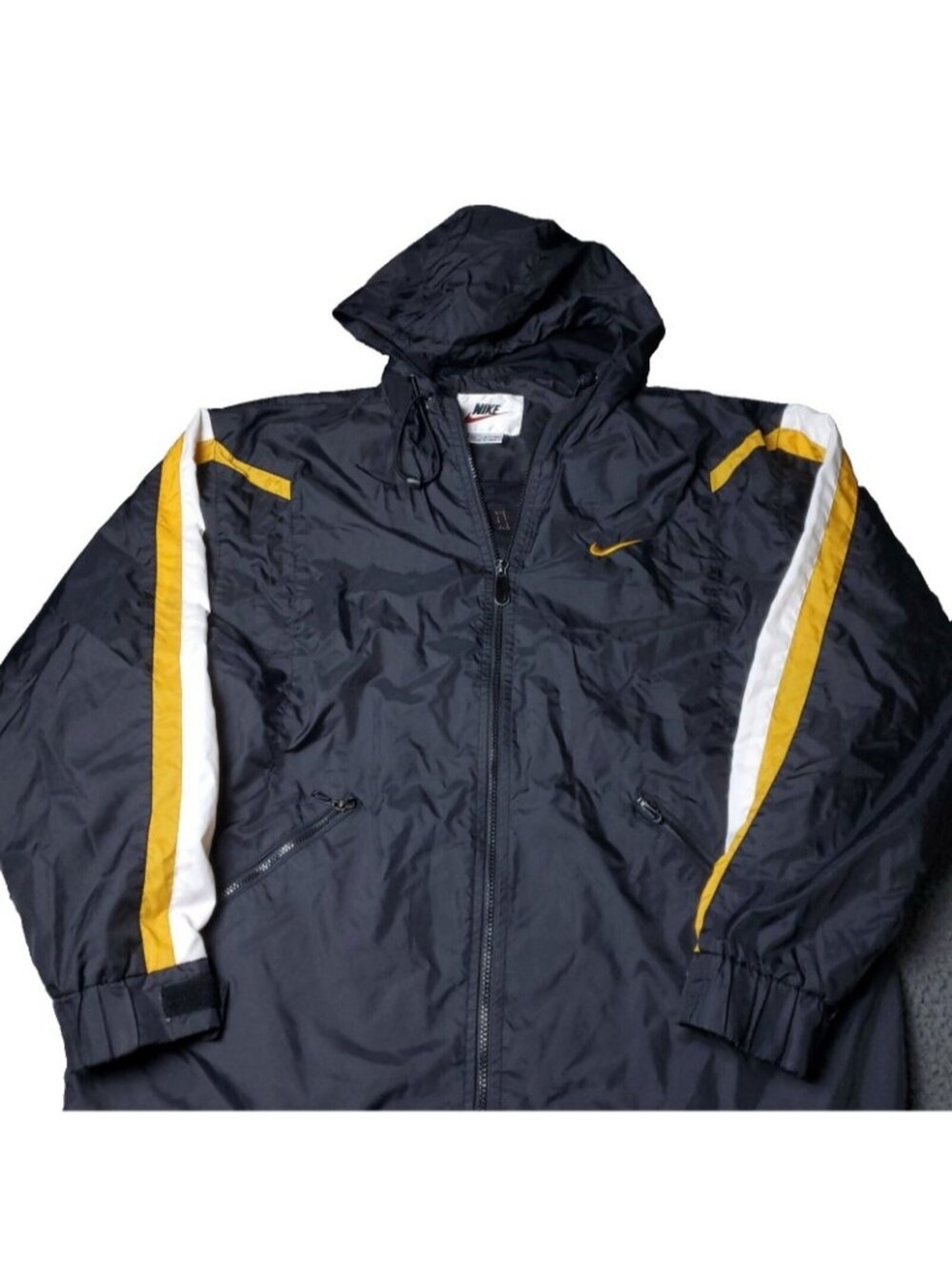VINTAGE 90s Nike Windbreaker Mens M Medium Nylon Jacket Red Tag Streetwear